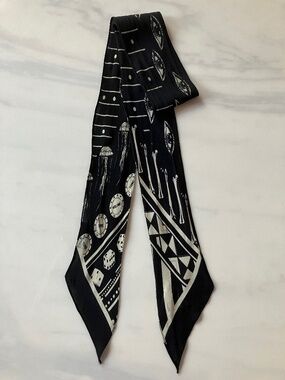 Rockins Super Skinny Scarf -  Guitar!  Eyes!  Dice!  Bones!